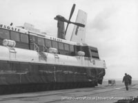 SRN4 Sure (GH-2005) with Hoverlloyd undergoing maintenance -   (The <a href='http://www.hovercraft-museum.org/' target='_blank'>Hovercraft Museum Trust</a>).